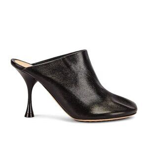 Bottega Veneta Soft Leather Black Dot Sock Mule